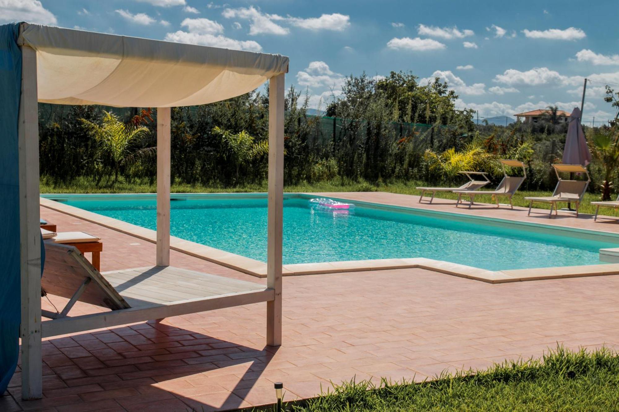Villa Con Piscina Casale Di Gio Nel Golfo Di Castellammare Partinico Exterior foto